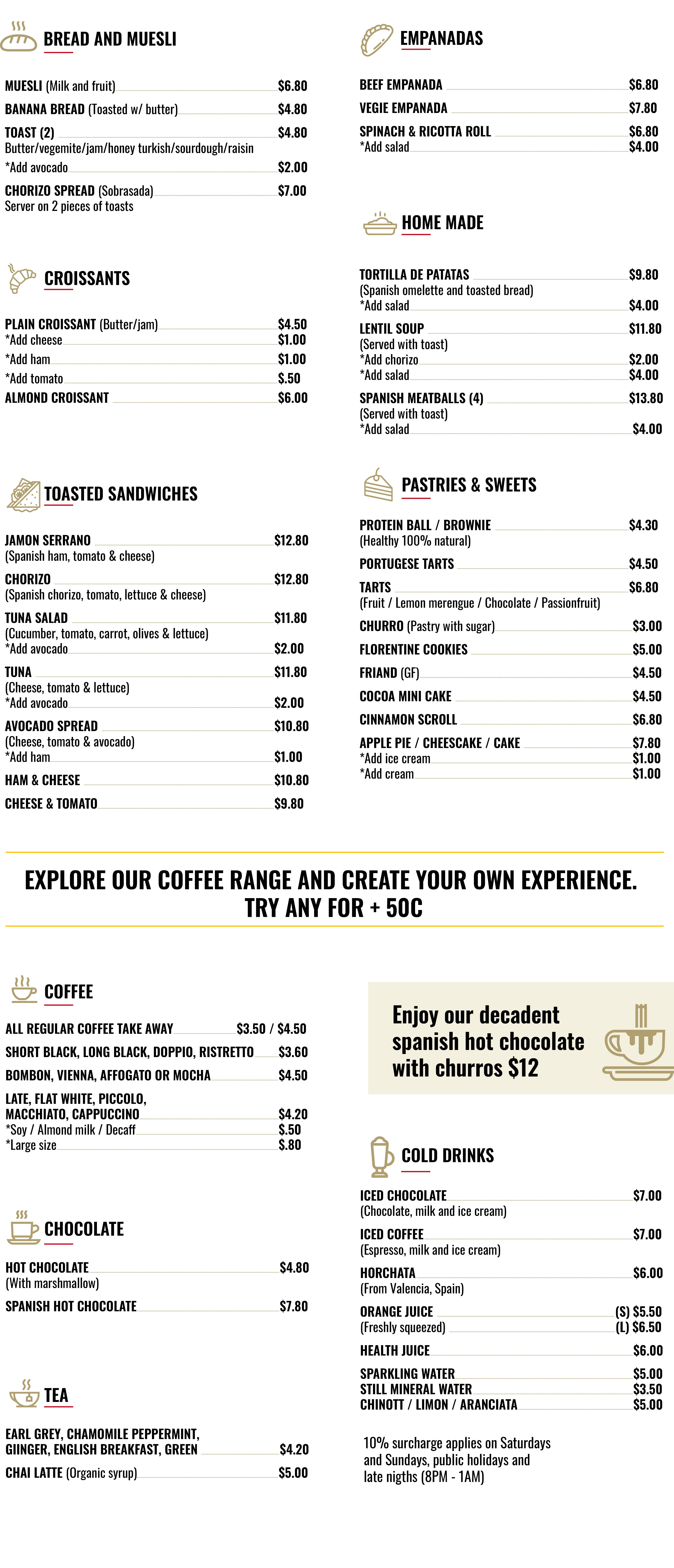 Cafe Potts Point Menu Available Online Cafe Hernandez
